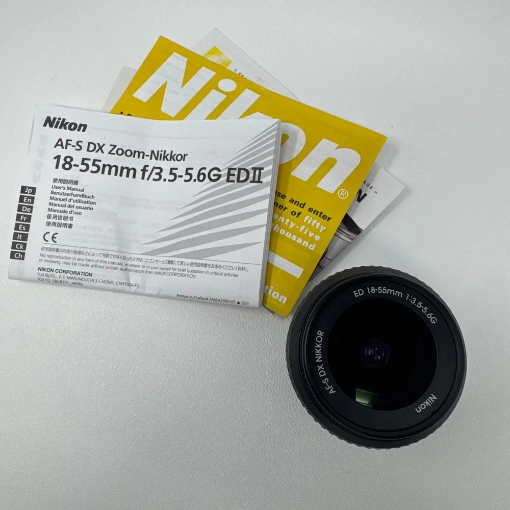 Nikon AF-S DX Zoom-Nikkor 18-55mm f/3.5-5.6G ED II Lens Black